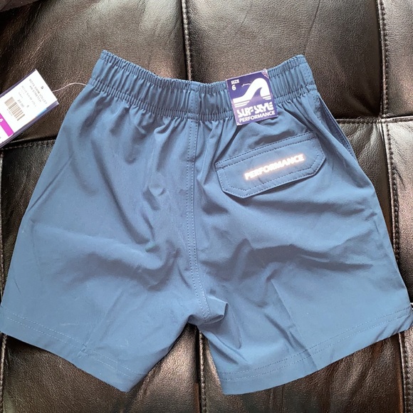 Boys Blue surf style Performance Swim Trunks NWTS - Picture 4 of 6